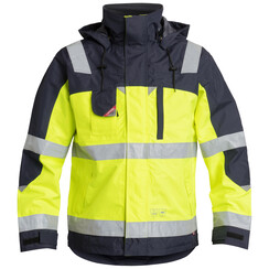 Verkehrsdienstjacke ENGEL Pilot-Shell / gelb-marine