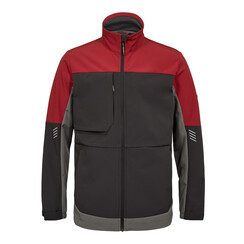 Softshelljacke ENGEL Entire / anthrazit-flame (rot)