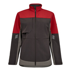 Softshelljacke ENGEL Entire, Damen / anthrazit-flame (rot)