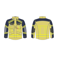 Schutzjacke RESCUER FLY THL + Waldbrand, beige-blau