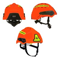 Schutzhelm GALLET F2XR belüftet "Jeunes Sapeurs-Pompiers", Farbe orange fluo
