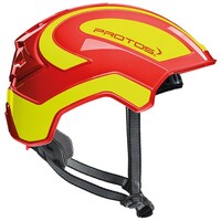 Schutzhelm PROTOS Integral Climber rot/gelb