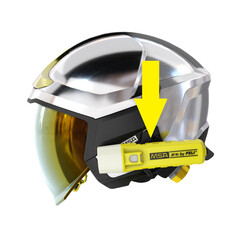 Externe Lampenhalterung zu Feuerwehrhelm GALLET F1