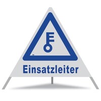 Faltsignal GROWAG 90 cm R2 / "Einsatzleiter" / Farbe blau