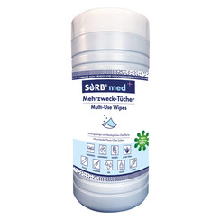 Mehrzwecktücher SORB med, 1 Büchse à 80 Tücher